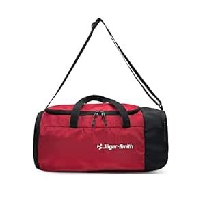 Jager-Smith JSGB601(Black,Red) Unisex Gym Bag with Shoe Compartment ...