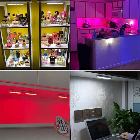 Buy SZOKLED Under Cabinet Lighting Rechargeable 48-LED Remote Lights ...