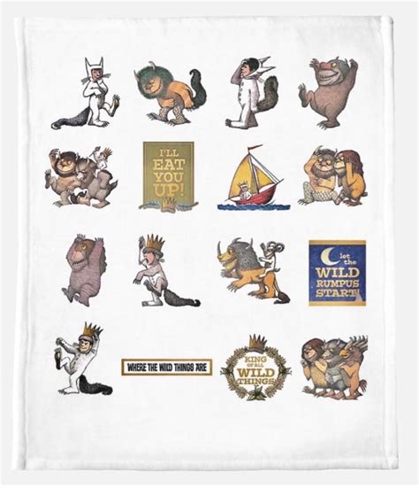 Where the Wild Things Are Characters Plush Blanket - Etsy