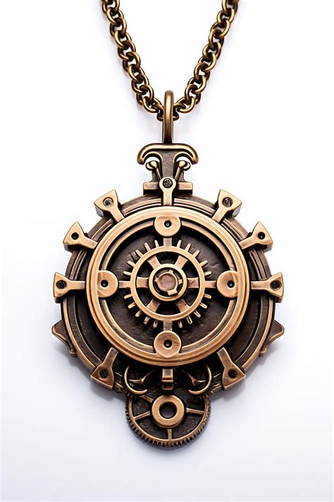 Premium Photo | Isolated of Steampunk Gear Amulet Steampunk Themed ...