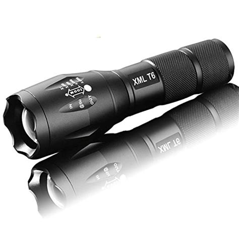 RAISSER® Ultra Bright 5 Modes led Flashlight 2400 Lumen Zoomable CREE ...