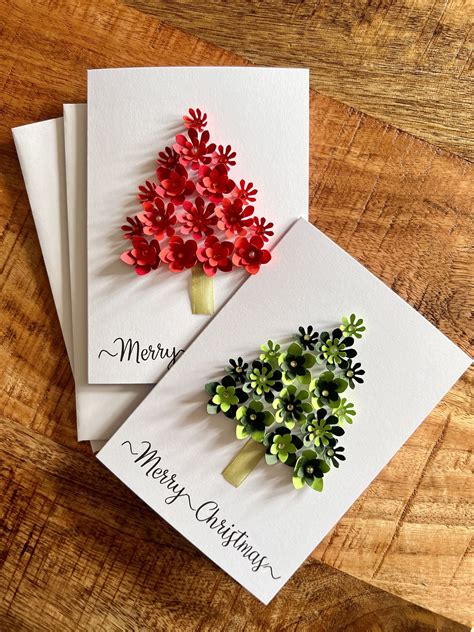 A6 Size, Christmas Cards Set of 2, Cards Set, Gift Cards, Handmade ...