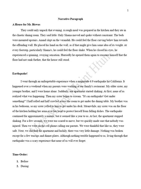 Narrative Paragraph Story Examples 的图像结果