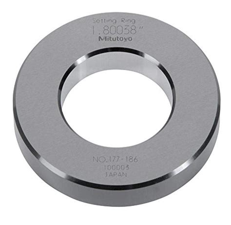 Mitutoyo 177-186 Setting Ring, 1.8" Size, 0.59" Width, 3.5" Outside ...
