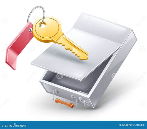 Deposit Box With Key Stock Photography | CartoonDealer.com #34989884