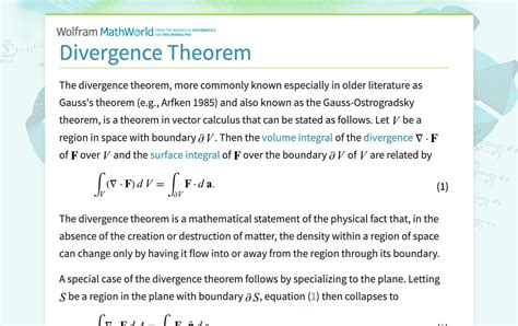 Image result for Divergence Theorem