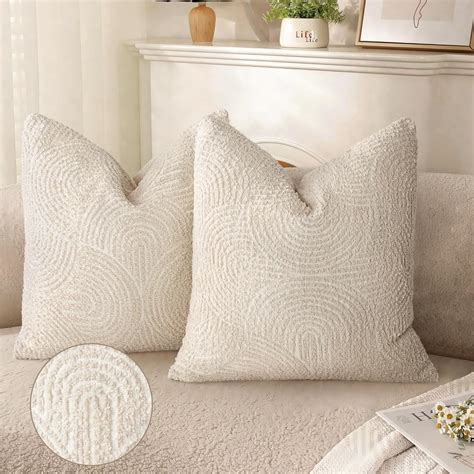 Amazon.com: AELS Boho Decorative Textured Throw Pillow Covers 18x18 ...