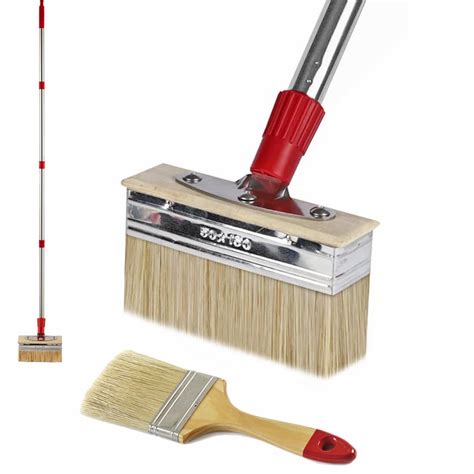 Amazon.com: 60" Long Handle 6" Deck Stain Brush Applicator with 3 ...