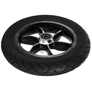 Wheelchair Tire, Solid Wheel Tyre 10in Anti-Slip with 12mm 6001 Bearing ...