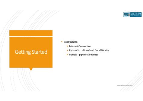 Django first website - Getting Started Perquisites Internet Connection ...