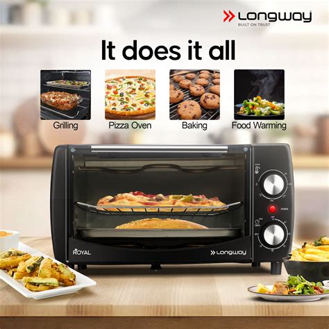 Longway Royal OTG 12 Ltr Oven Toaster Griller with Heating Modes | Tem ...