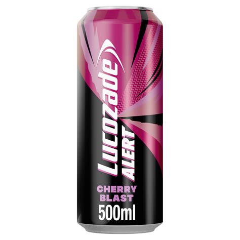 Buy LucozadeAlert Cherry Blast 500ml – Can ; High Caffeine Energy Drink ...