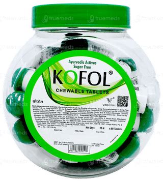 Kofol Chewable Tablet 60 - Uses, Side Effects, Dosage, Price | Truemeds