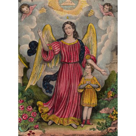 - A religious lithograph with original hand - coloring titled in a ...