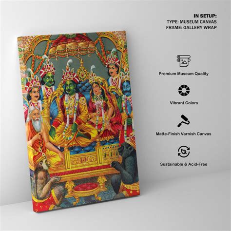 Rama and Sita Painting & Wall Art Print by Raja Ravi Varma - Dessine Art