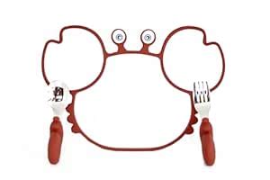 Buy Yusra Cute Crab Silicone Suction Plate for Babies &Toddlers | Baby ...