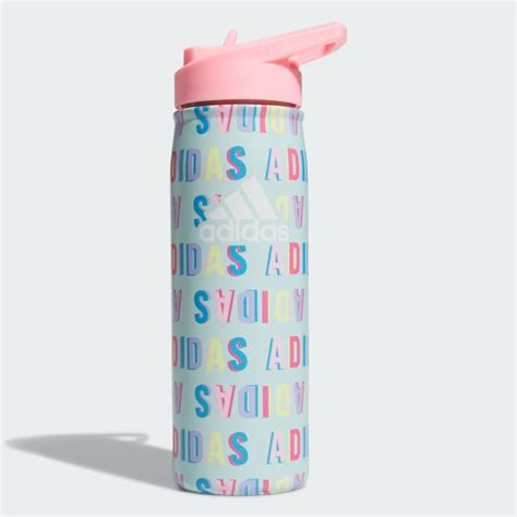 adidas Steel Straw Metal Bottle 600 ML - Turquoise | Free Shipping with ...