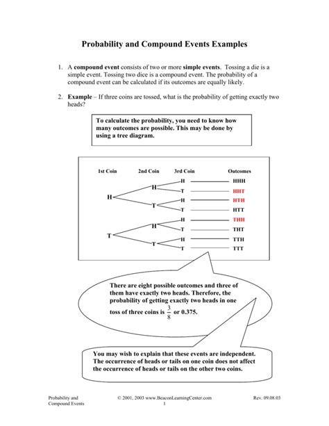 Image result for Compound Events Probability Worksheet