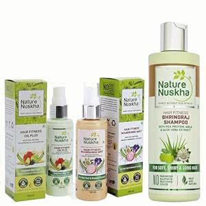 Buy Nature Nuskha Oil Plus 100ml, Hair Mist 100ml, & Bhringraj Shampoo ...