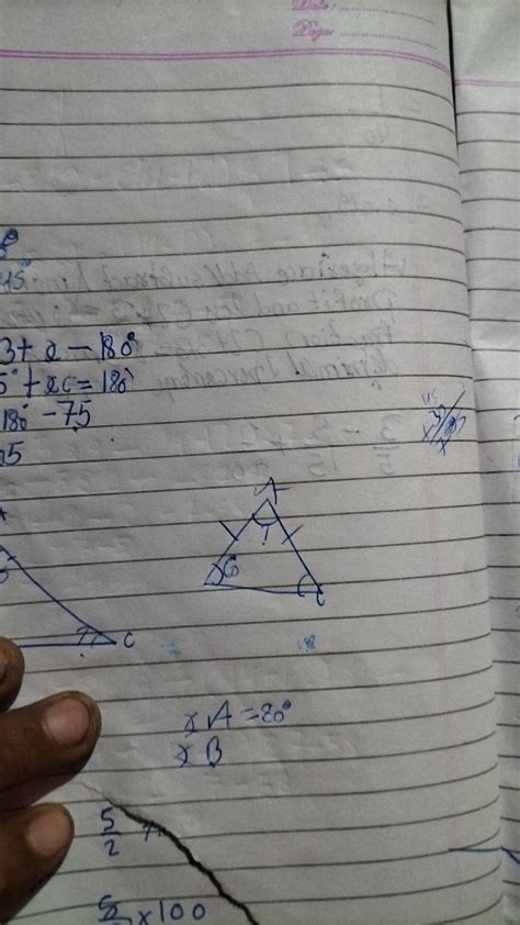 3+x−180∘ 5∘+xc=180∘ 18∘−75 5 xBxA =80∘ 5×10025 × | Filo