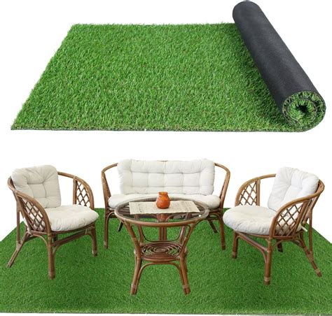 Amazon.com: XLX TURF Indoor Outdoor Artificial Grass Rug 4FT X 6FT ...