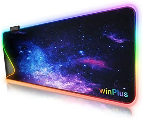 WINPLUS RGB Gaming Mouse Pad, Extra Large Extended Soft Anti-Slip ...