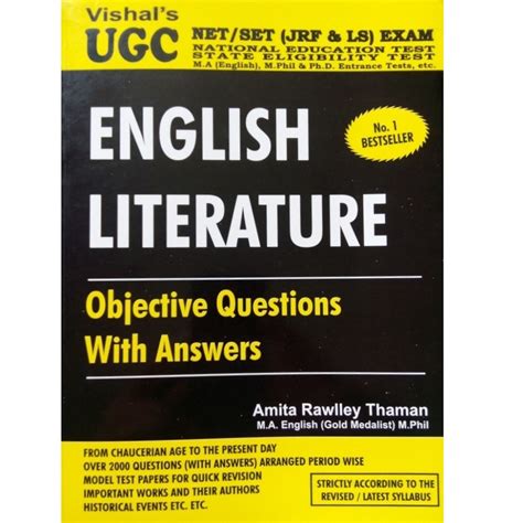 Buy Vishal's Ugc Net English Literature book for Objective Questions ...