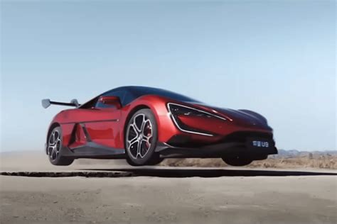 Watch: BYD’s self-driving electric hypercar jumps in the air over road spikes
