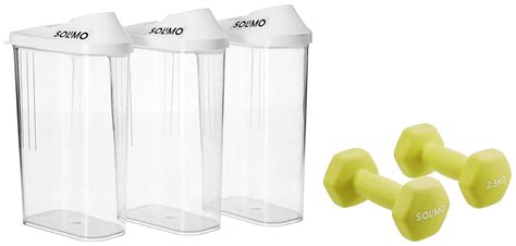 Amazon Brand - Solimo Neoprene Dumbbell 2.5kg, Set of 2 (Light Green ...
