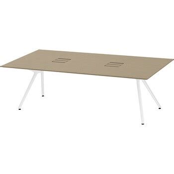 DDZ-242HHTN-BWM DZテーブル＜配送時設置サービス付＞ イトーキ アッシュドオークM ホワイト 高さ720mm幅2400mm奥行 ...