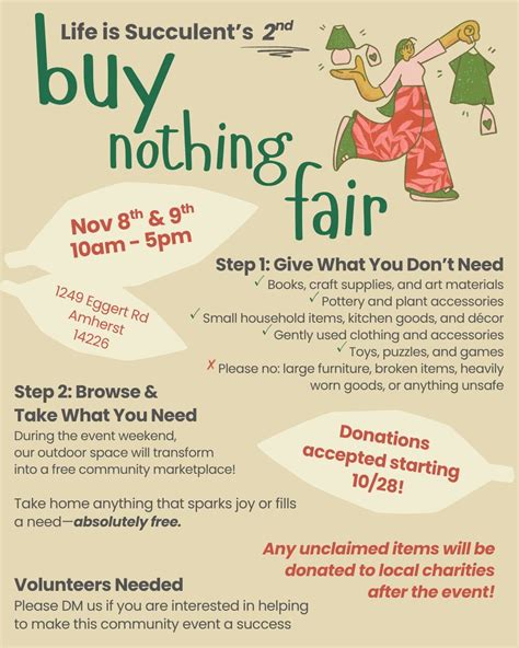 Buy Nothing Fair at Life is Succulent, 1249 Eggert Road, Amherst, NY ...