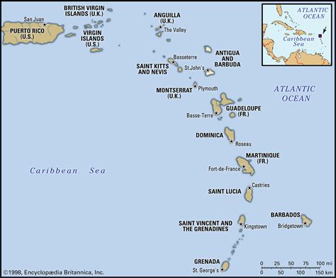 Location Island Of Antigua Antigua And Barbuda Map Hi Res Stock