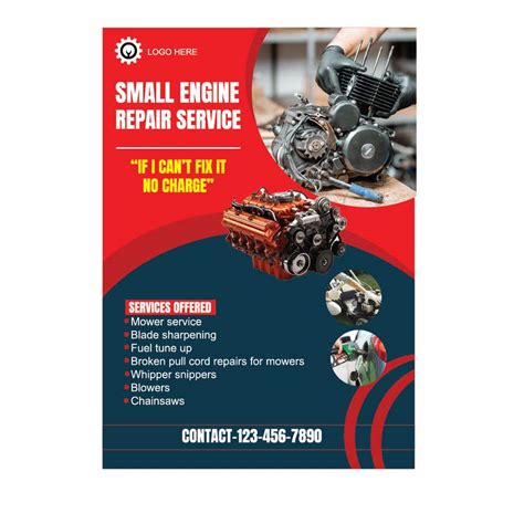 Image result for Small Engine Repair Flyer