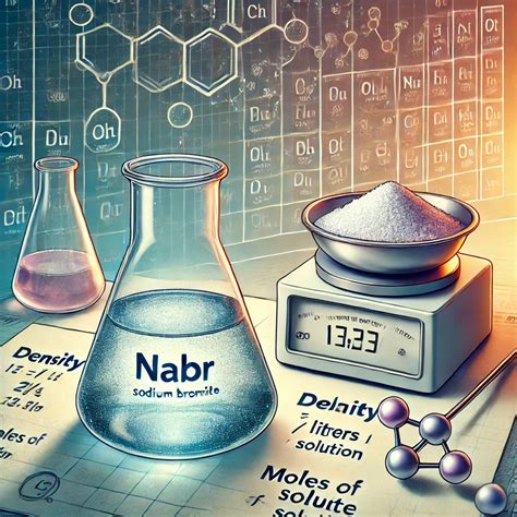 A solution contains 6.00% (by mass) or (mass/mass) NaBr (sodium bromide ...