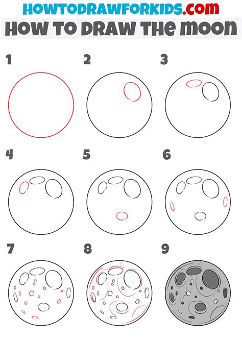 Image result for Moon Drawing Tutorial
