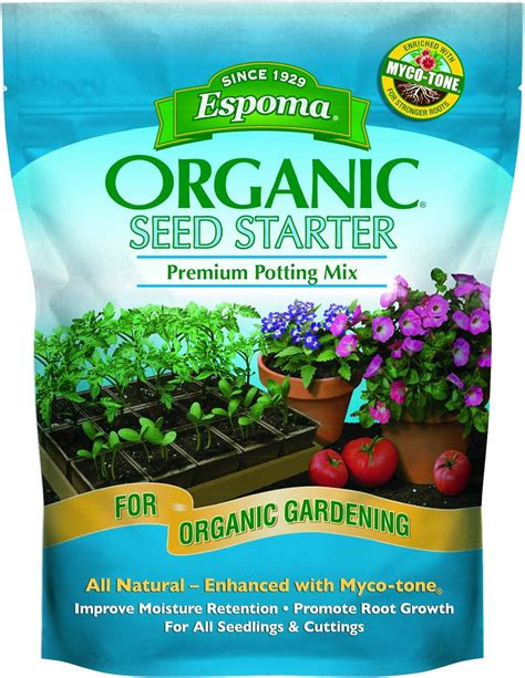 Amazon.com: Espoma Organic Seed Starter Premium Potting Soil Mix - All ...
