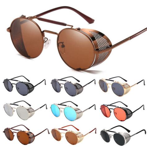 Steampunk Retro 90s Sunglasses Men Women Round Metal | Ubuy India