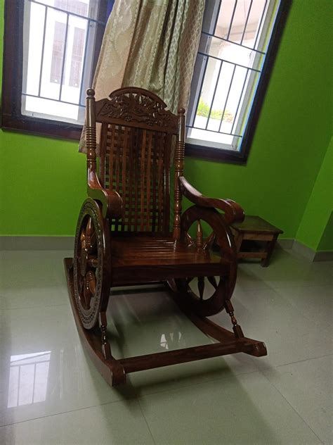 Imperial Wooden Art ® Brand Sheesham Handcrafted Wooden Rocking Chair ...