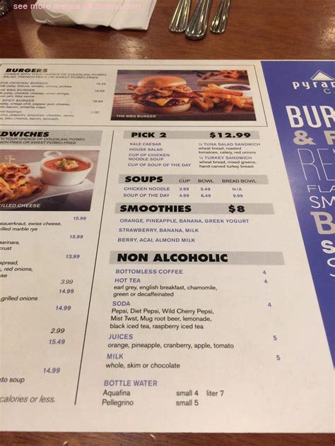 Image result for Pyramid Cafe Menu