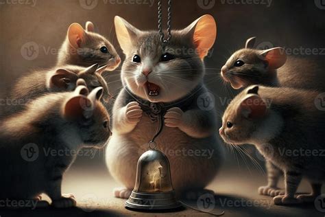 Belling the Cat. The mice plan to place the bell on the cat. story or ...