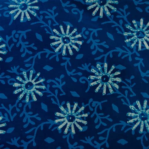 Pure Cotton Special Ankola Indigo With Light Blue Self Design With Spi ...