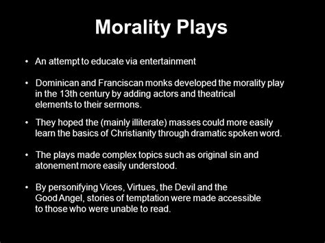 Morality Play 的图像结果