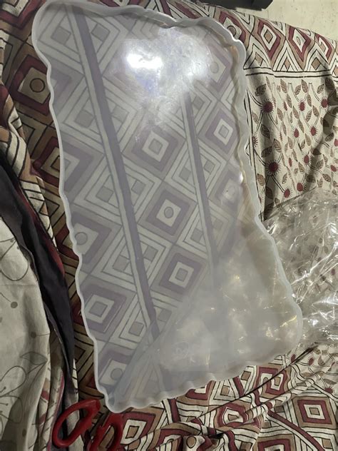 Snoogg Zigzag Tray with Handel Pair Silicone Moulds for Resin Casting ...