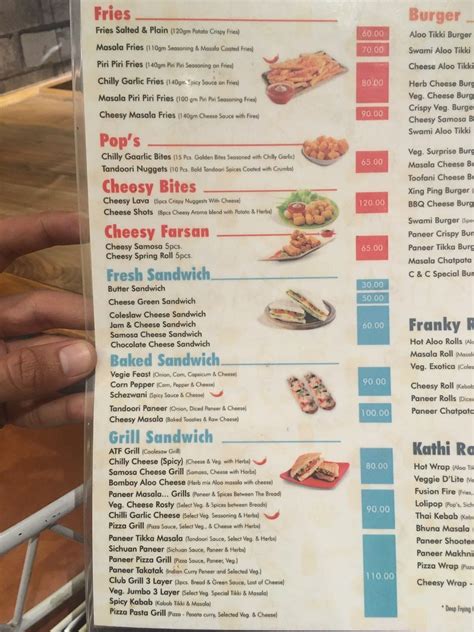 Menu at Cheese & Chips Kadi, Kadi