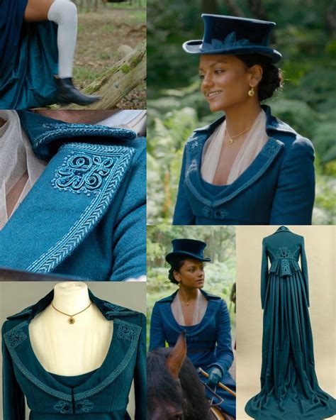 Kate Sharma wearing gorgeous blue and green dresses👗💚 : r/BridgertonNetflix