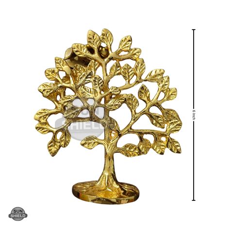 6 Inch Brass Tree of Life | Tabletop Decor | Brass Artware – Sun Shield