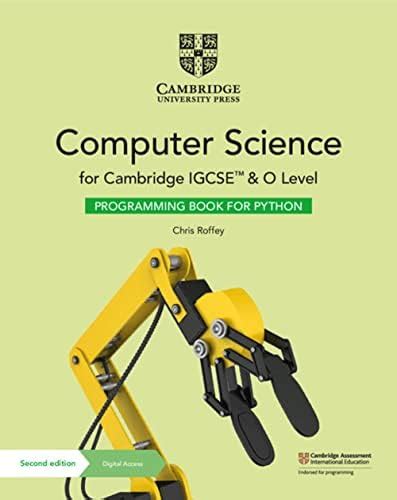 Buy Cambridge IGCSE™ and O Level Computer Science Programming Book for ...