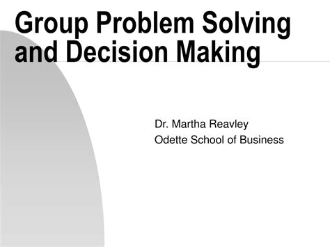 Image result for Group Problem Solving and Decision-Making