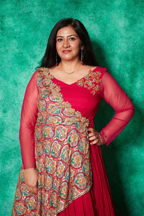 Anarkali with One-Sided Cape – Saaj By Ankita