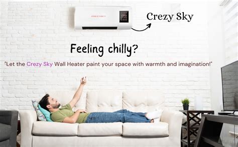 CREZYSKY Wall Heater and cloth dryer | Low Noise 1500 Watt Fast Heating ...